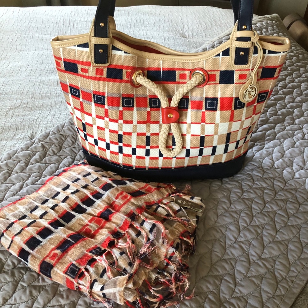 Spartina bag w matching scarf